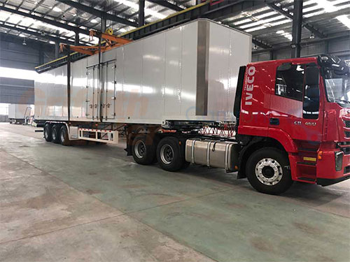 某智能物流掛車車載稱重系統案例