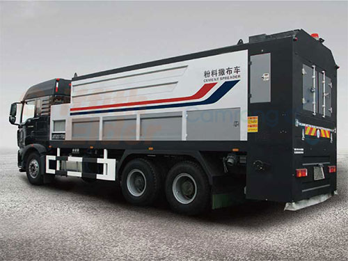 某工程粉料撒布車車載稱重系統案例